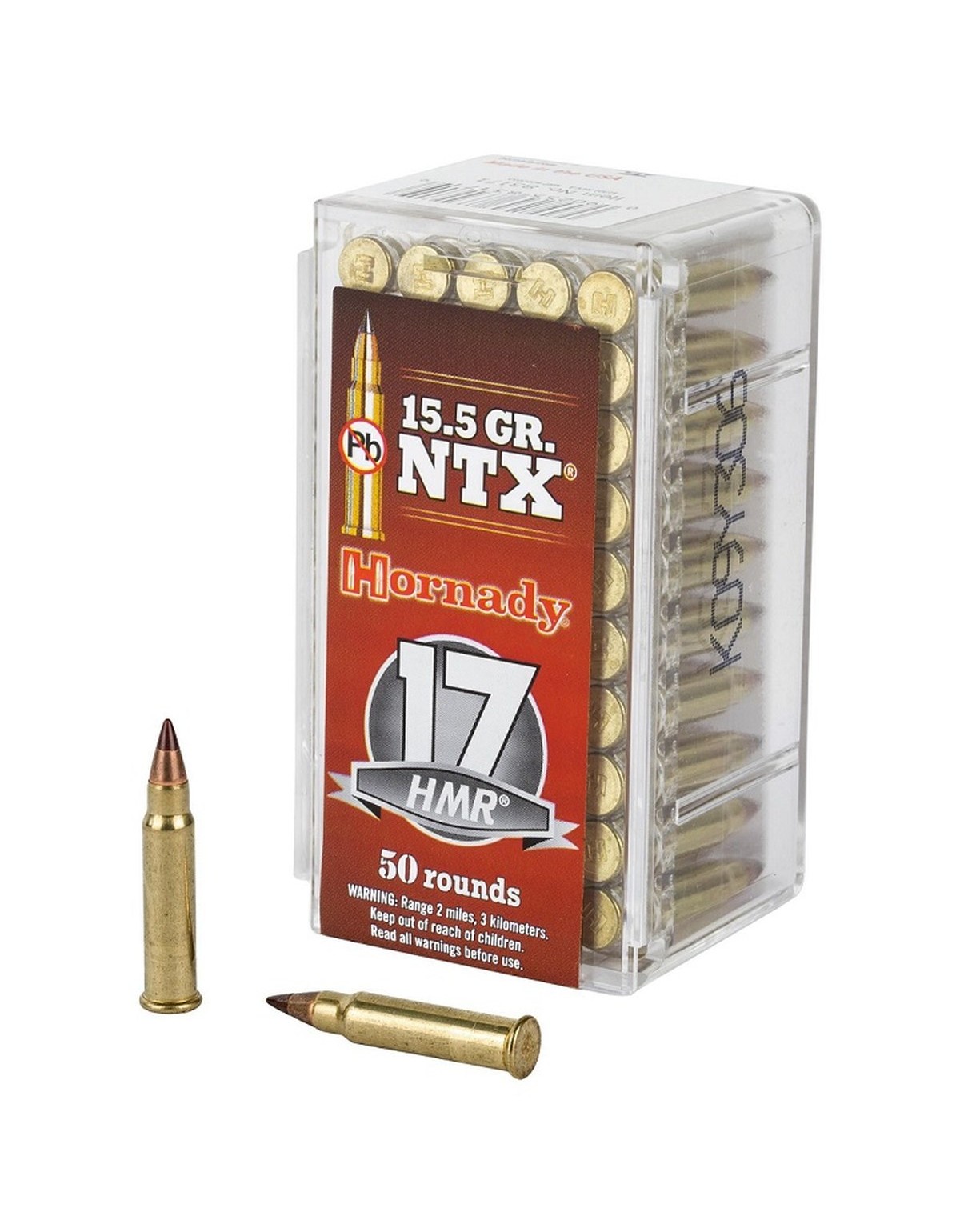 Boîte de 50 cartouches Hornady 17HMR 15.5 GR NTX 83171