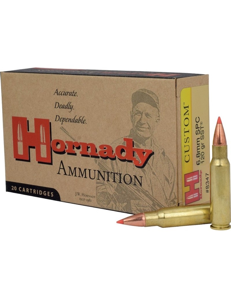 Boîte de 20 cartouches Hornady 6.8MM SPC 120 GR SST 8347