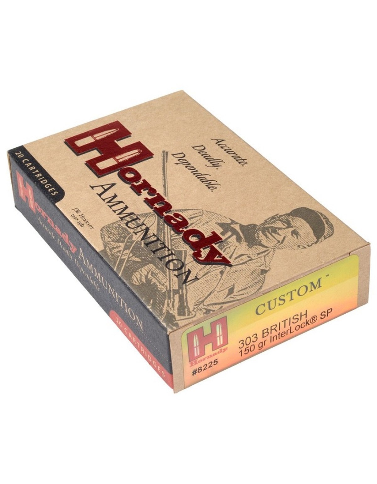 Boîte de 20 cartouches Hornady 303 BRITISH 150 GR SP 8225