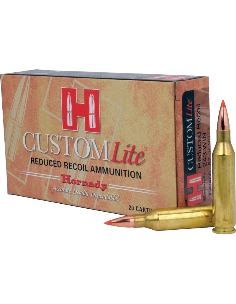 Boîte de 20 cartouches Hornady 243 WIN 87 GR SST LITE 80466
