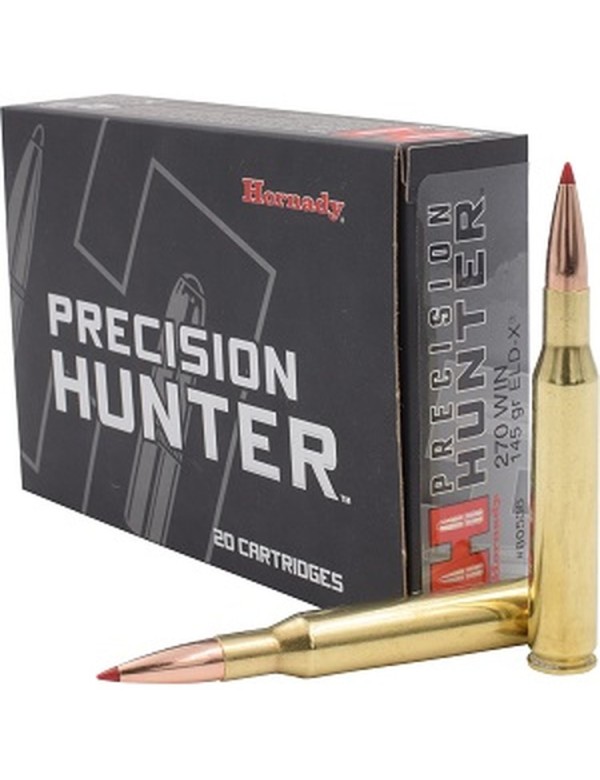 Boîte de 20 cartouches Hornady 270 WIN 145 GR ELD-X 80536