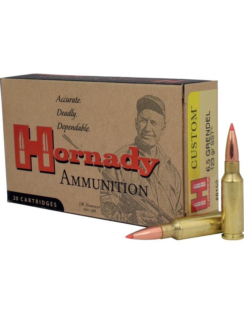 Boîte de 20 cartouches Hornady 6.5MM GRENDEL 123GR SST 8152