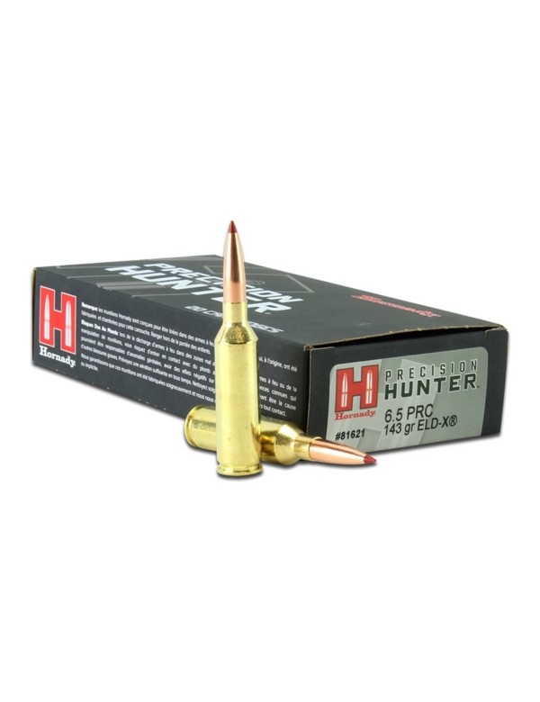 Boîte de 20 cartouches Hornady 6.5 PRC 143 GR ELD-X 81621