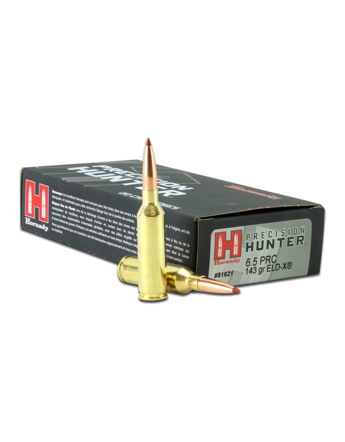 Boîte de 20 cartouches Hornady 6.5 PRC 143 GR ELD-X 81621