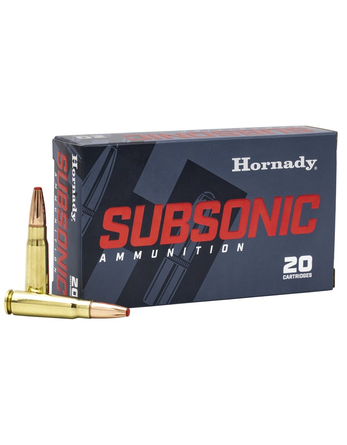 Boîte de 20 cartouches Hornady 7.62x39 255GR SUB-X 80787