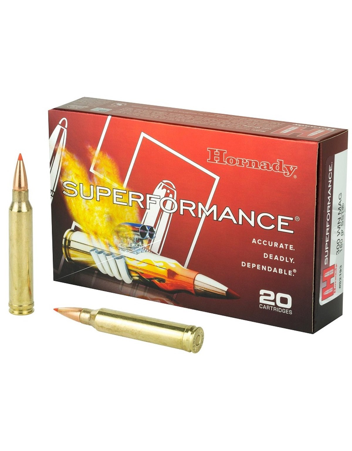 Boîte de 20 cartouches Hornady 300 WIN MAG 180 GR SST SPF 82193