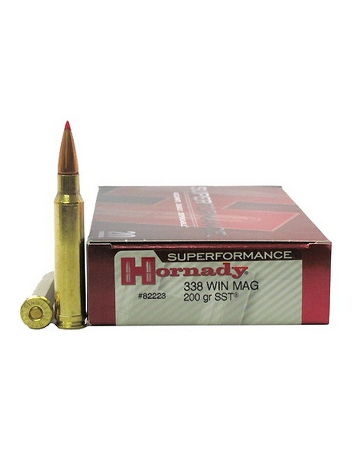 Boîte de 20 cartouches Hornady 338 WIN MAG 200 GR SST SPF 82223