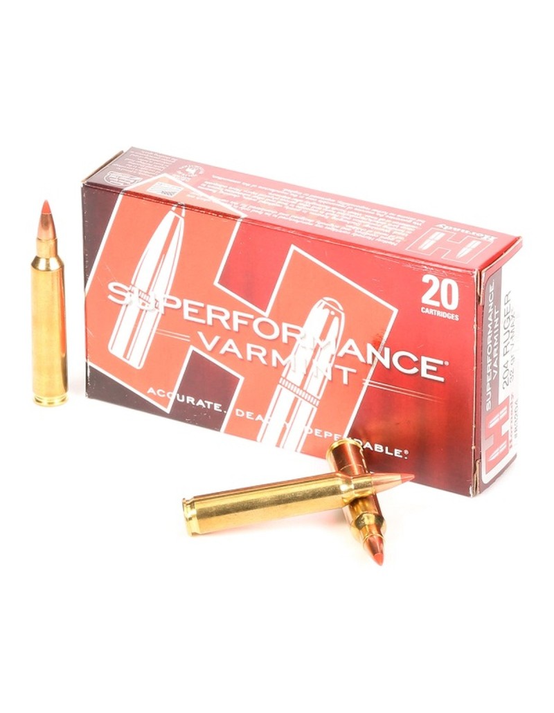Boîte de 20 cartouches Hornady 204 RUGER 32 GR V-MAX 83204