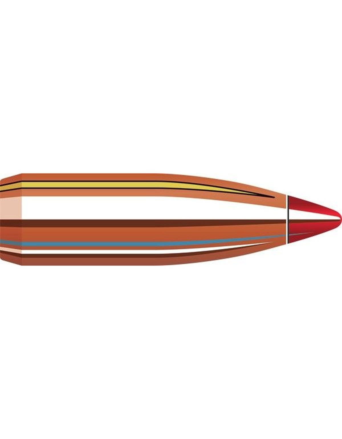 Boîte de 100 ogives Hornady 22 .224 53GR V-MAX 22265