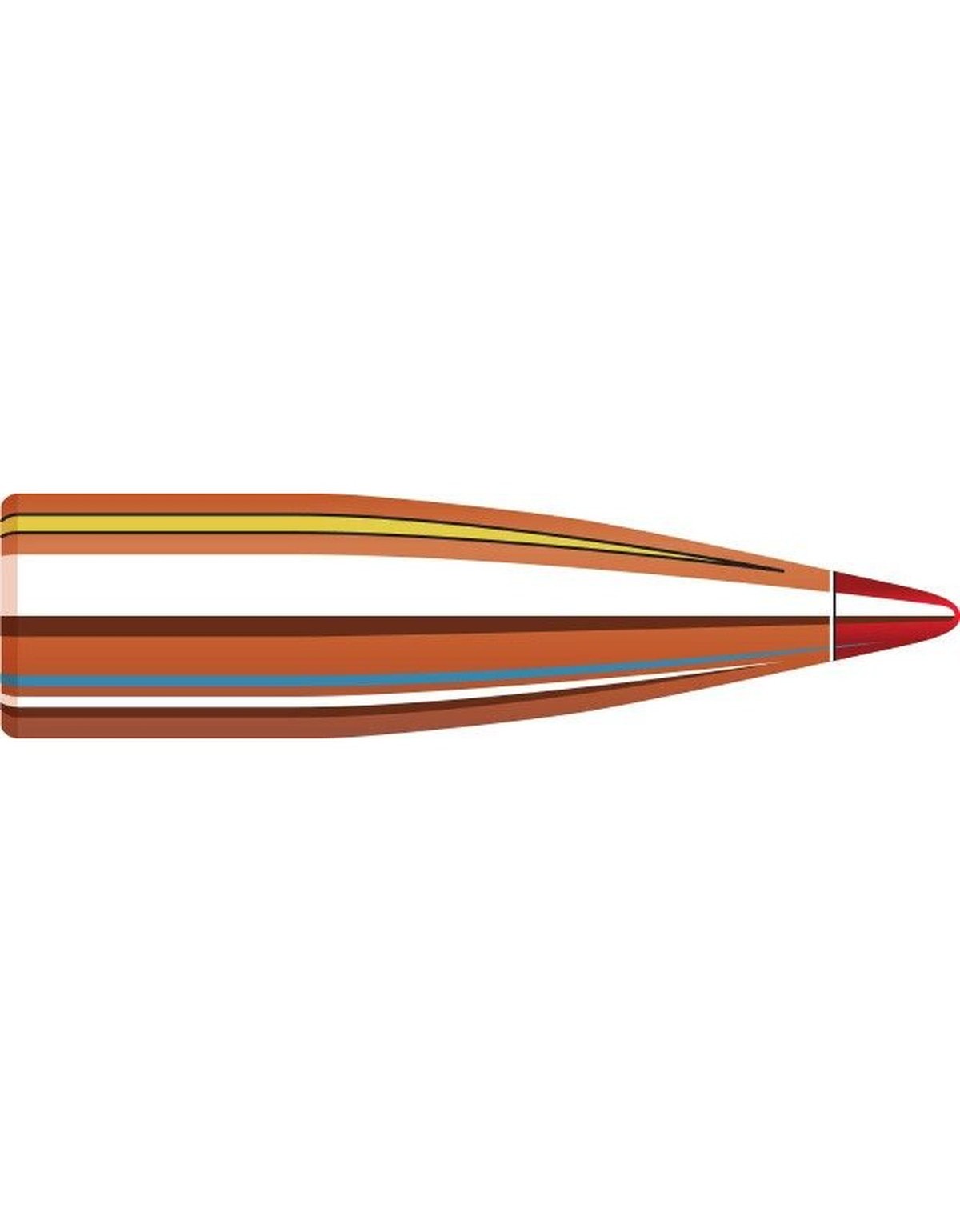 Boîte de 100 ogives Hornady 7MM .284 120GR V-MAX 22810