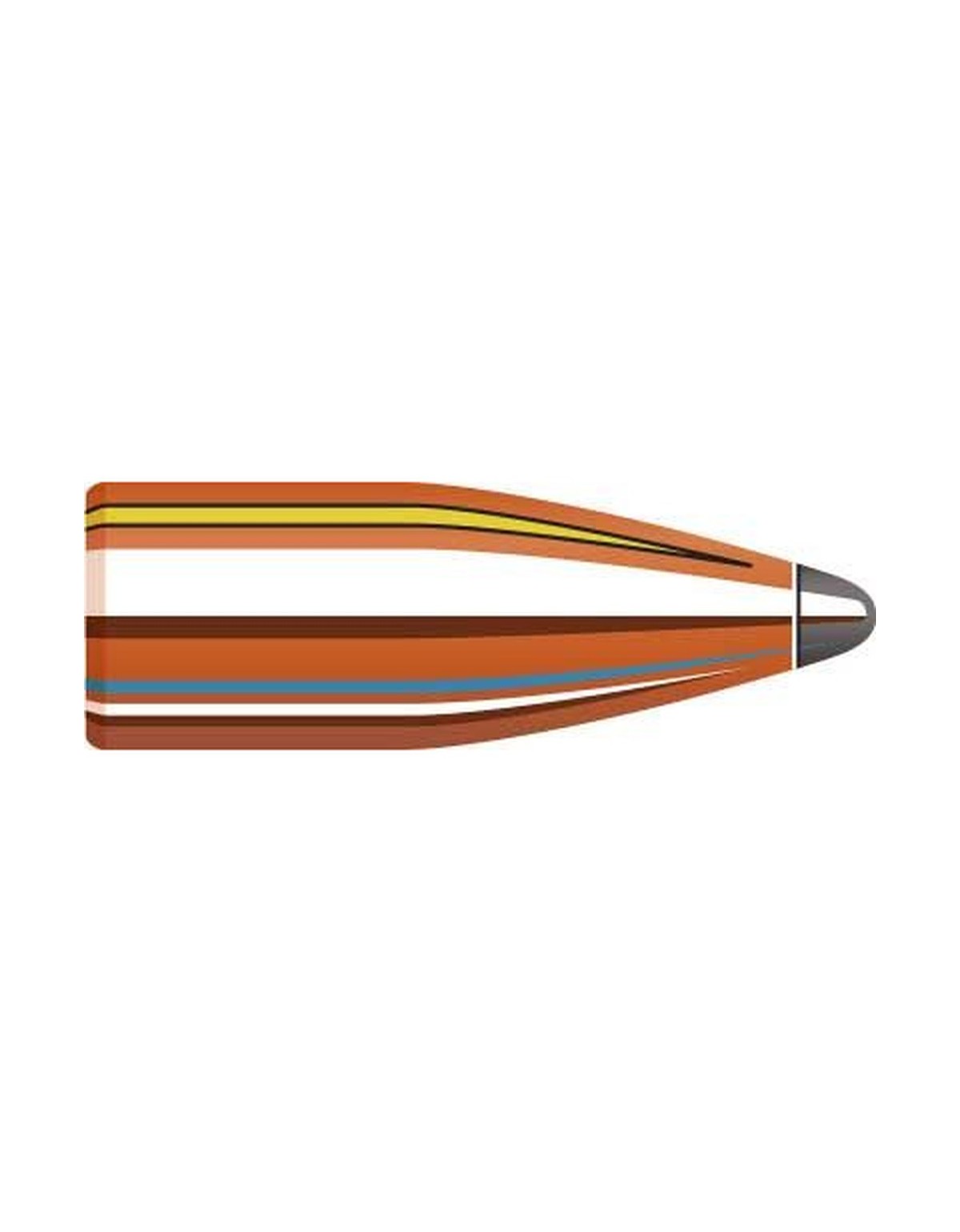 Boîte de 100 ogives Hornady 22 .224 50GR SP SX 2240