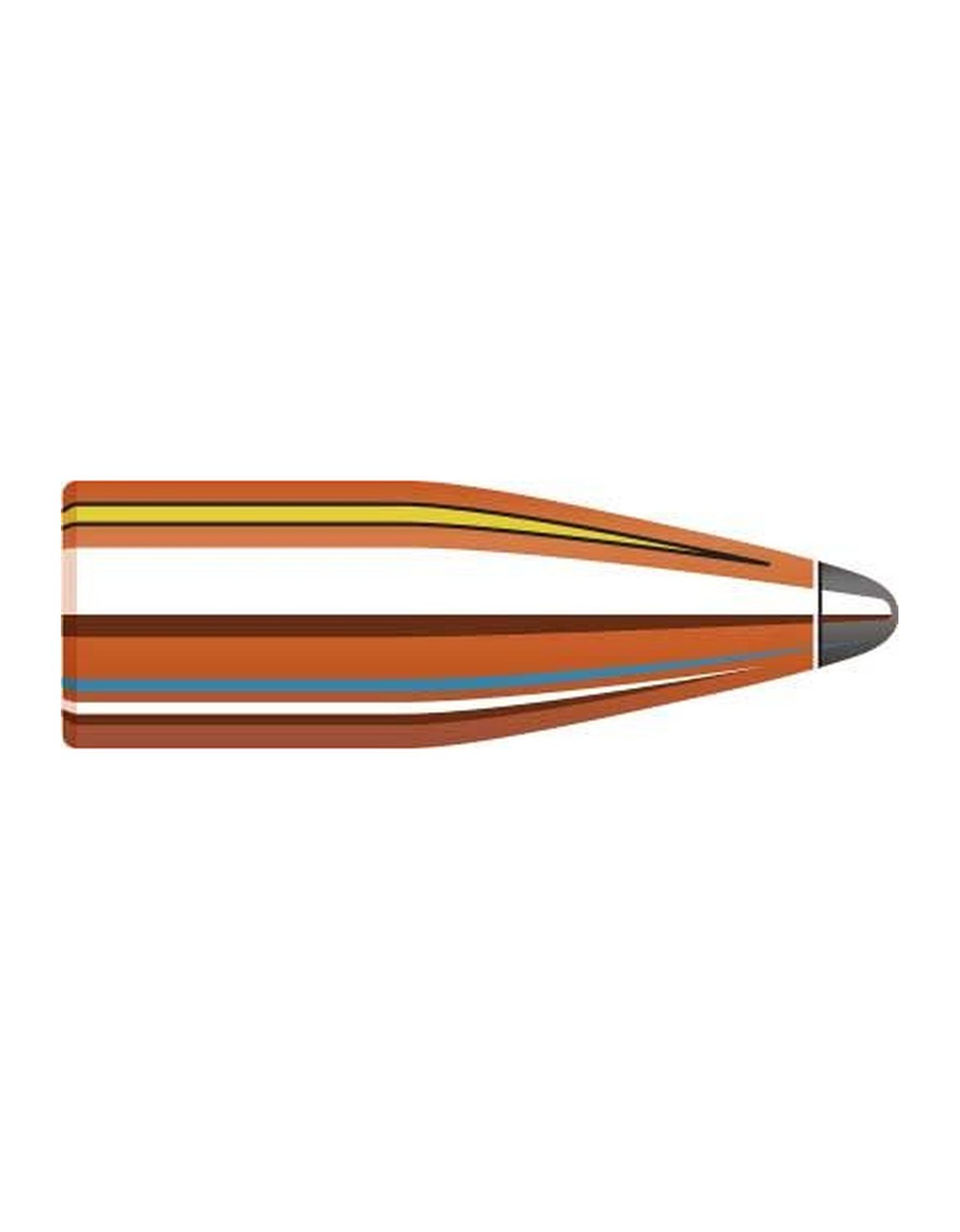 Boîte de 100 ogives Hornady 22 .224 55GR SP 2265