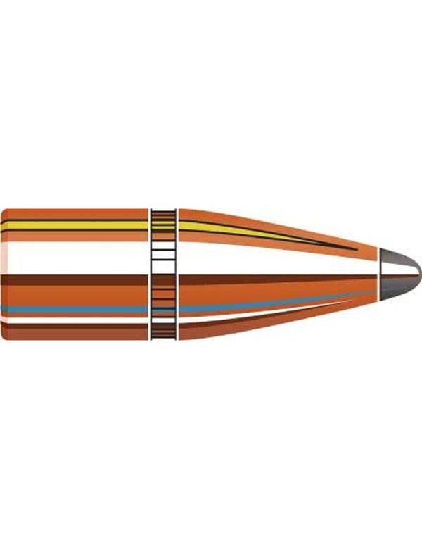 Boîte de 100 ogives Hornady 22 .224 55GR SP WC 2266