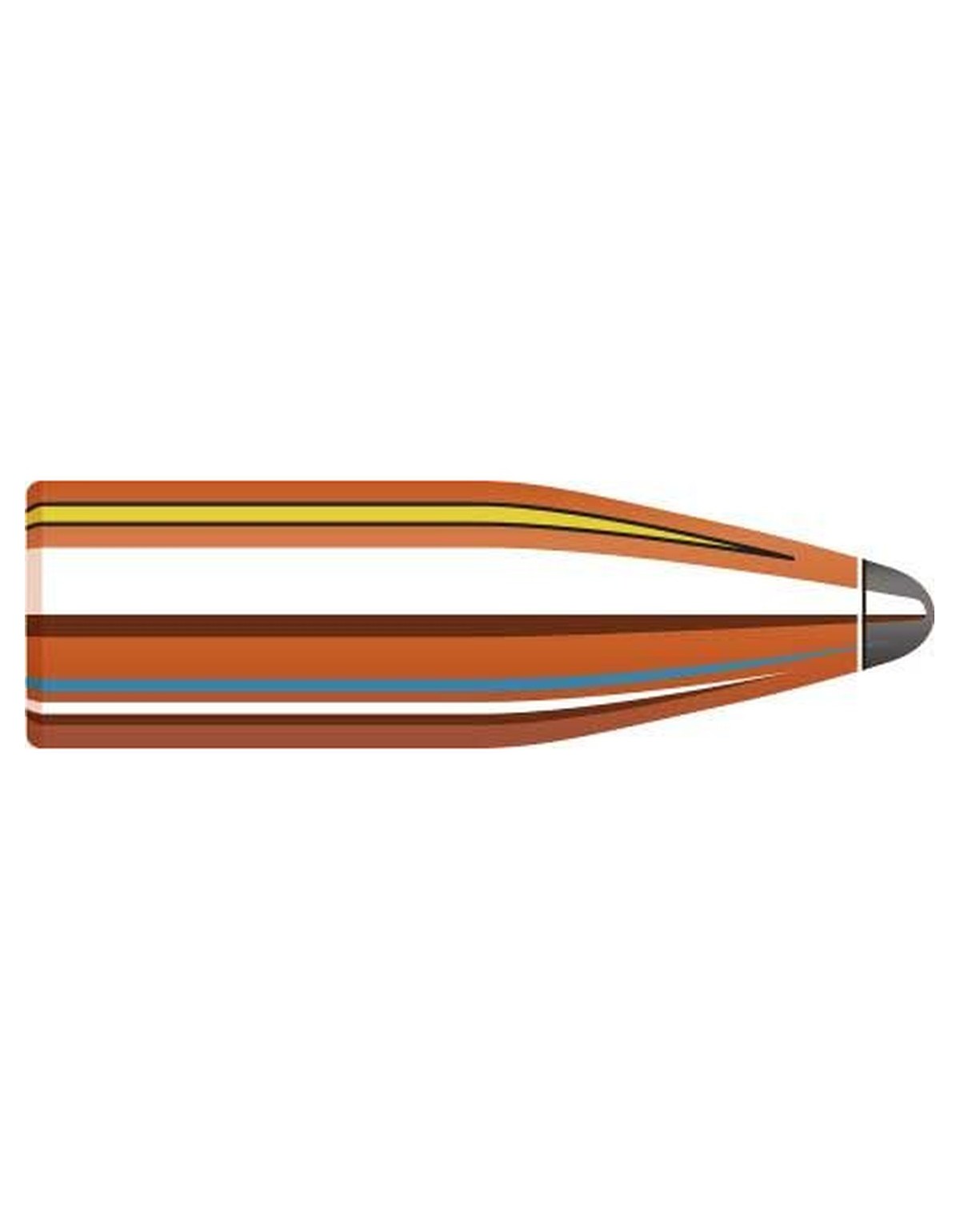 Boîte de 100 ogives Hornady 22 .224 60GR SP 2270