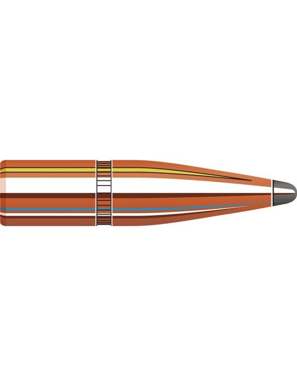 Boîte de 100 ogives Hornady 6.5MM .264 129GR SP 2620