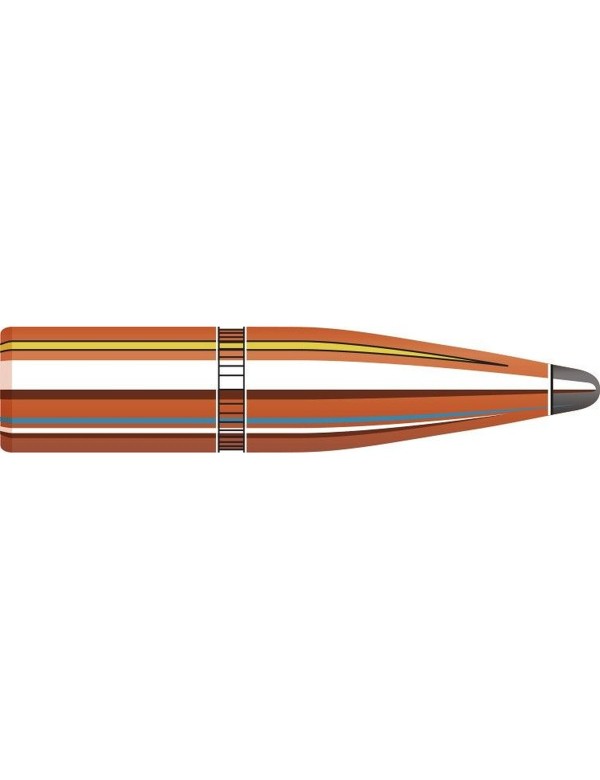 Boîte de 100 ogives Hornady 6.5MM .264 140GR SP 2630