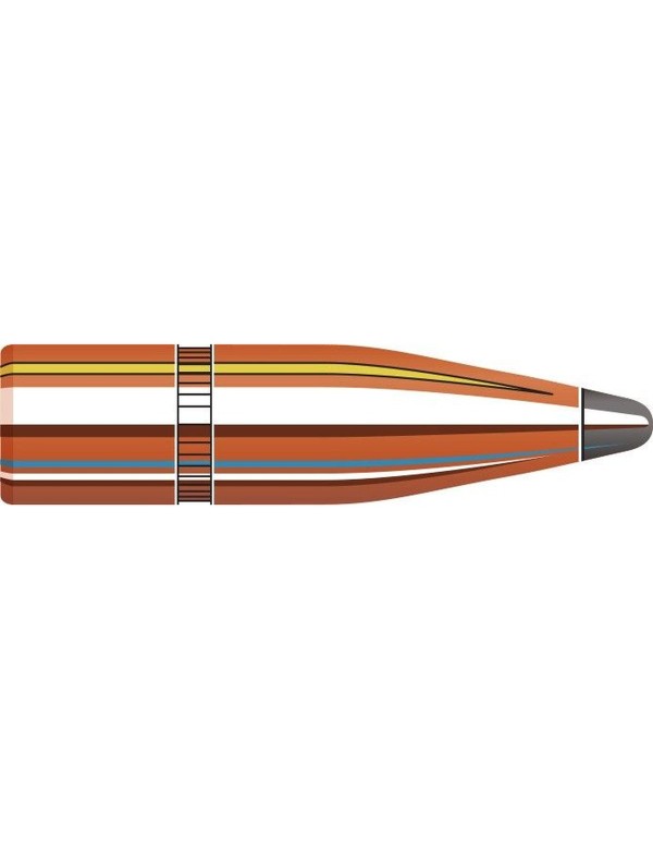 Boîte de 100 ogives Hornady 7MM .284 139GR SP 2820