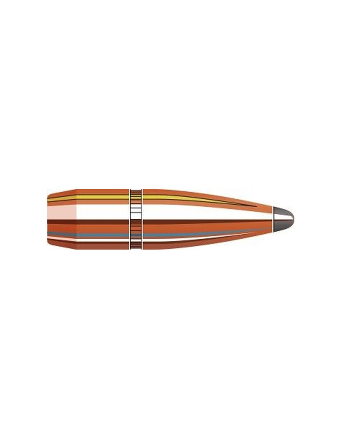 Boîte de 100 ogives Hornady 7MM .284 139GR BTSP 2825