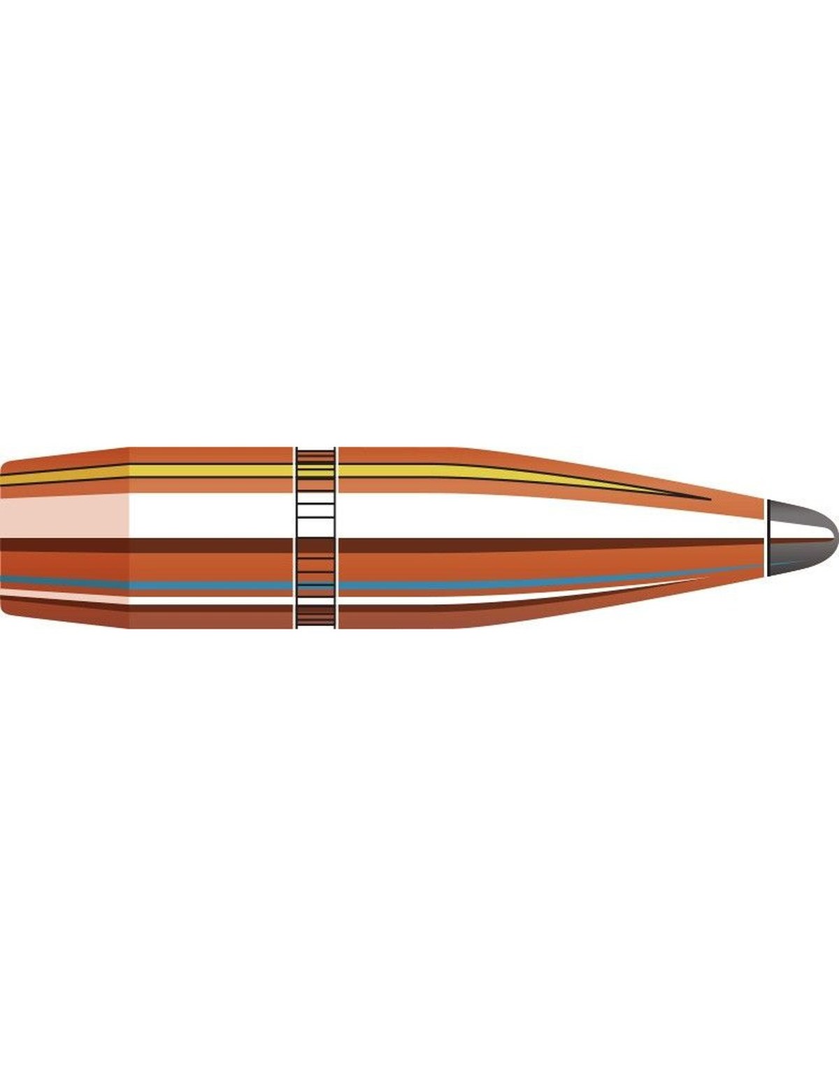 Boîte de 100 ogives Hornady 7MM .284 162GR BTSP 2845
