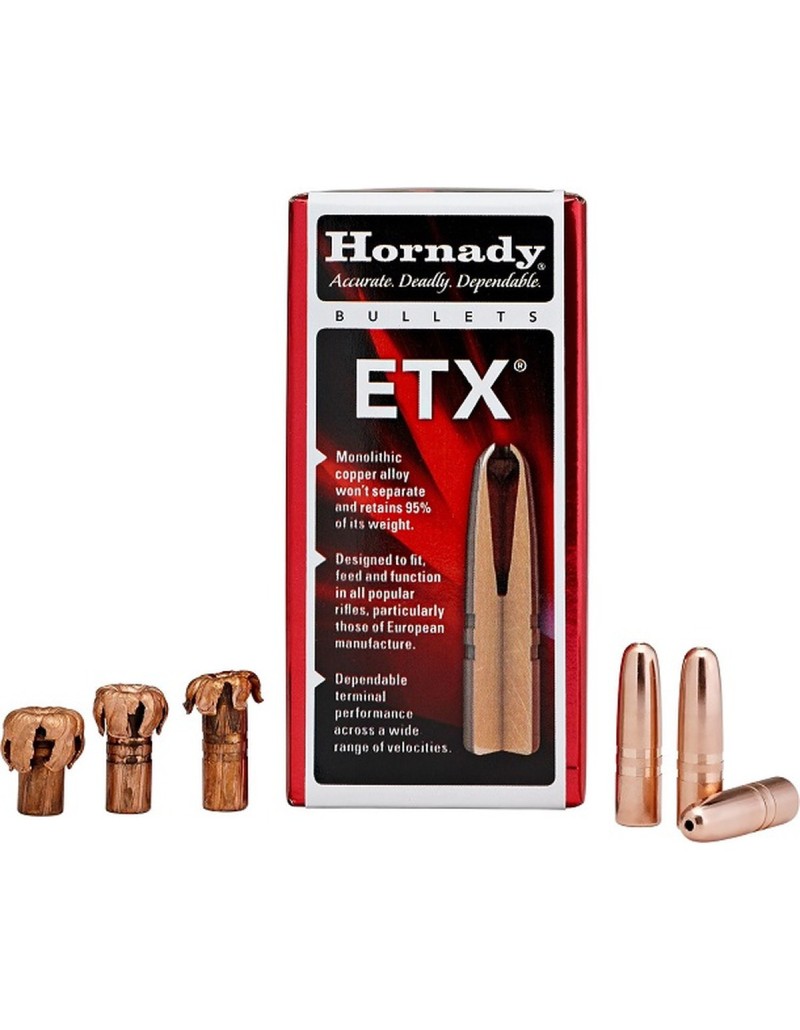 Boîte de 50 ogives Hornady 30 .308 125GRS ETX 30194