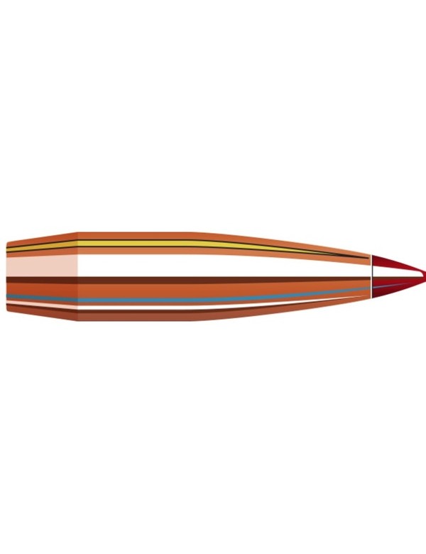 Boîte de 100 ogives Hornady 22 CAL.224 62 GR ELD-VT™ 22762