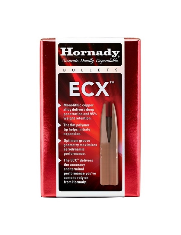 Boîte de 50 ogives Hornady 6.5MM .264 120 GR ECX 26112