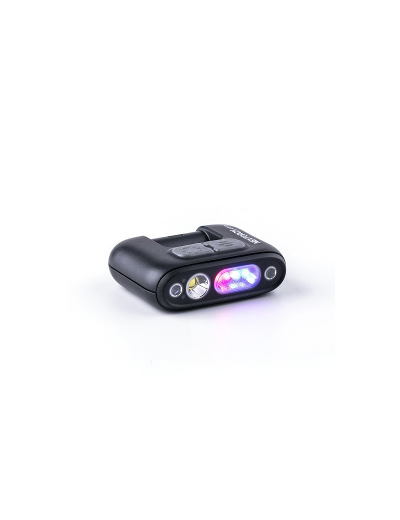 Lampe NEXTORCH rechargeable fixation clip UT31 - éclairage blanc et rouge + strobe rouge/bleu - 220 lumens