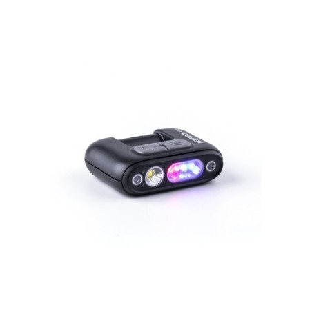 Lampe NEXTORCH rechargeable fixation clip UT31 - éclairage blanc et rouge + strobe rouge/bleu - 220 lumens