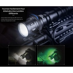 Lampe NEXTORCH pour arme longue WL50 IR - éclairage blanc + infrarouge - 860 lumens