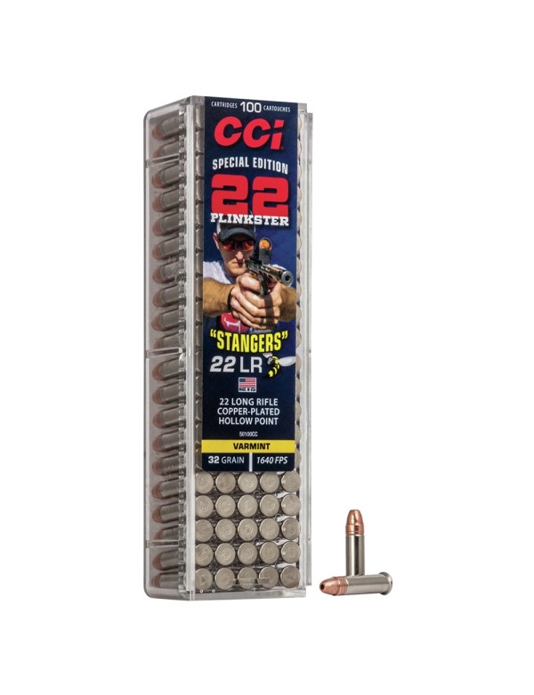 008878 : MUNITION CCI 22LR STANGERS HYPER VELOCITY 32 GRAINS X100