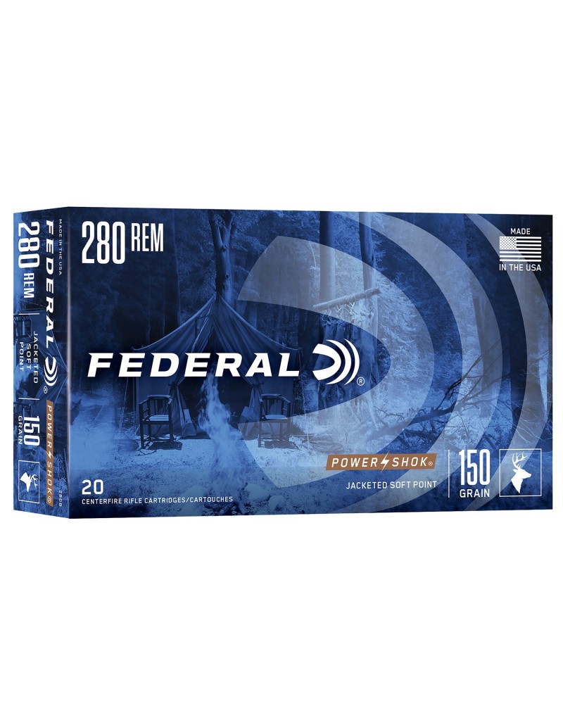 MUNITIONS FEDERAL 280REM X20 SP 150G