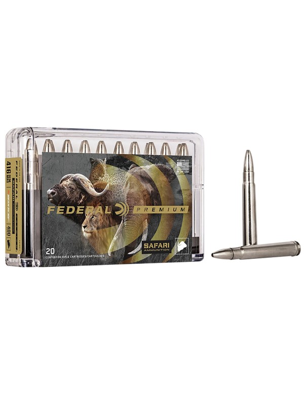 MUNITION FEDERAL 416 REM MAG TROPHY BONDED