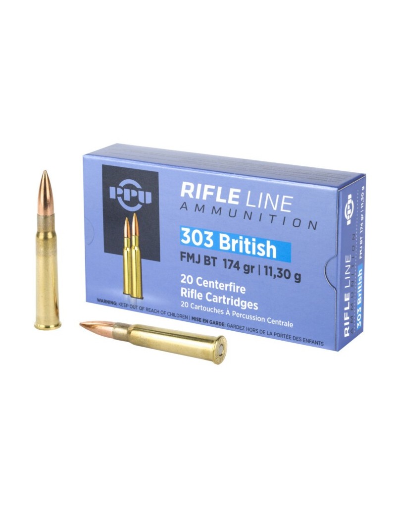 MUNITION PPU 303 BR 174 GRS FMJ X20