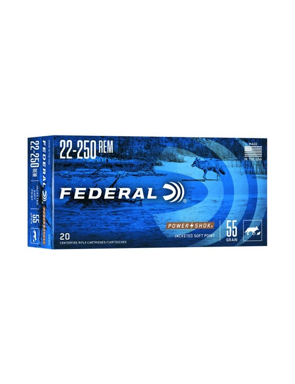CART FEDERAL 22-250 55GR