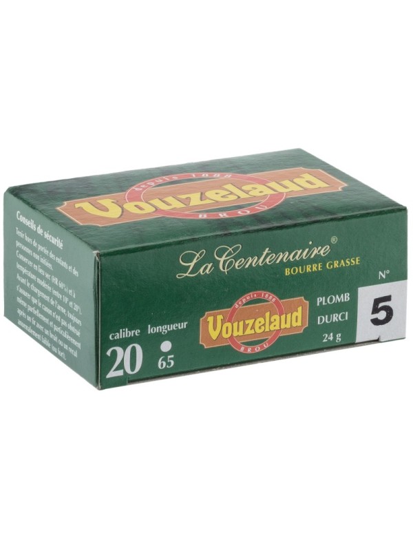 CART VOUZELAUD CENTENAIRE TUBE PLASTIQUE CAL 20/65 P5