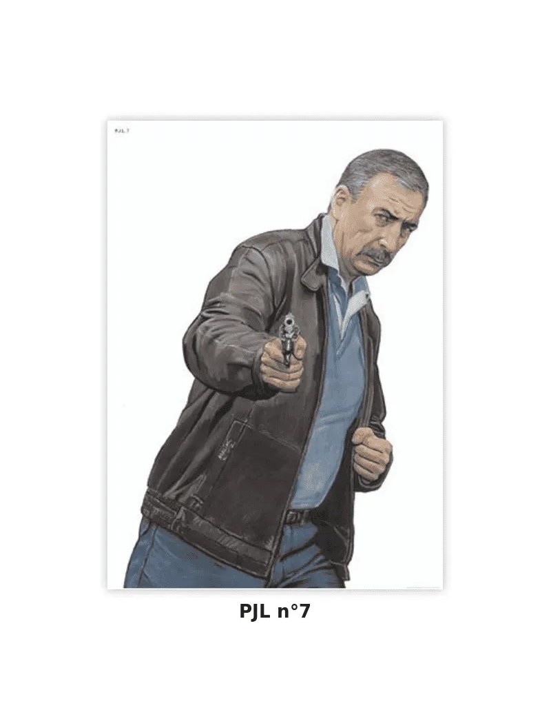 CIBLE PJ LIEGES N°7 88.5X63.5CM