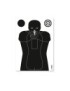 CIBLE TIR RAPIDE N°5 SILHOUETTE HOMME NOIR SUR FOND BLANC
