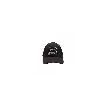 CASQUETTE GLOCK "PERFECTION" NOIR LOGO CENTRE