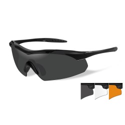 LUNETTE BALISTIQUE VAPOR 2.5 NOIR FUME/ORANGE/INCOLORE