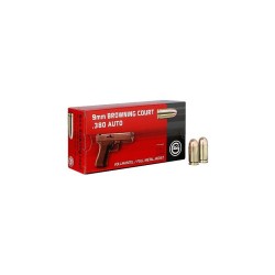 MUNITIONS GECO 9MM COURT /380ACP FMJ X50