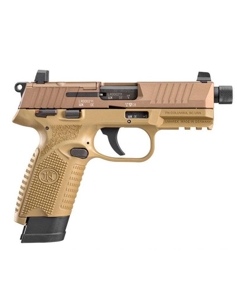 PISTOLET FNH USA 502 CALIBRE 22 LONG RIFLE FDE