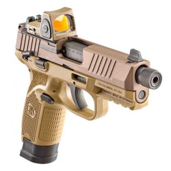 PISTOLET FNH USA 502 CALIBRE 22 LONG RIFLE FDE