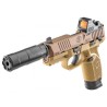 PISTOLET FNH USA 502 CALIBRE 22 LONG RIFLE FDE