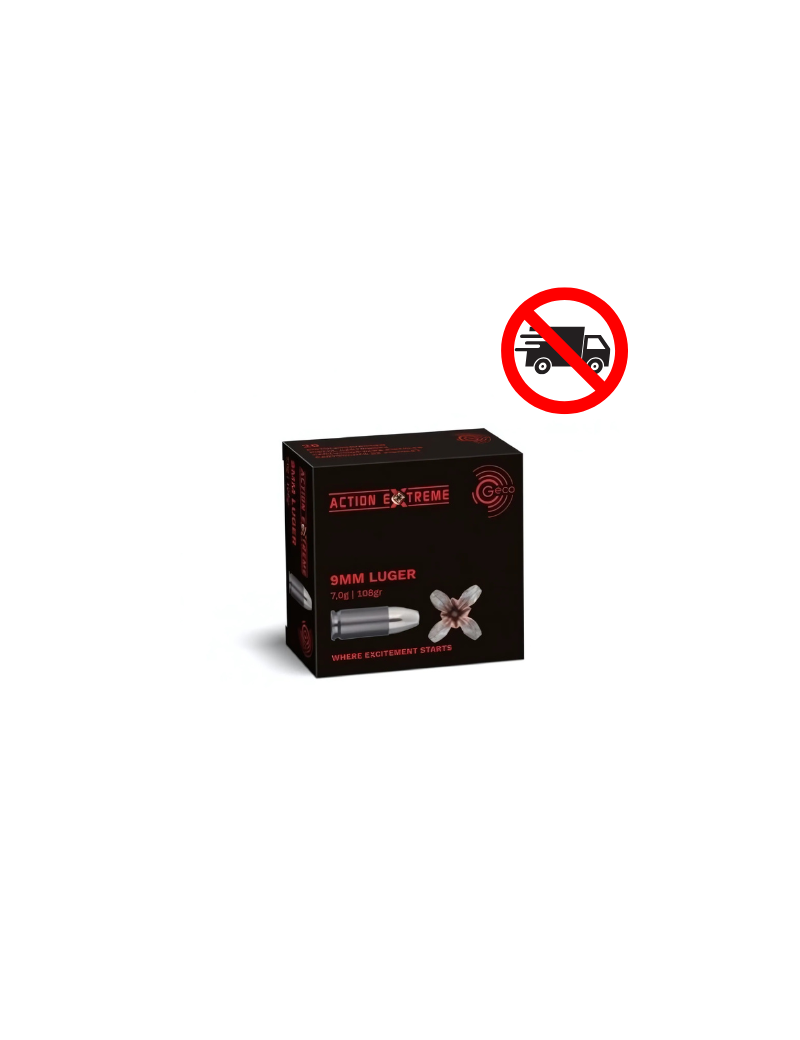 MUNITION GECO 9MM LUGER ACTION EXTREME 108 X20