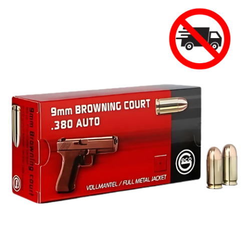 MUNITIONS GECO 9MM COURT /380ACP FMJ X50