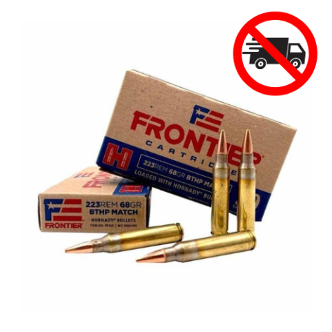 MUNITION HORNADY FRONTIER 223 68 GRS BTHP X20 MUNITION HORNADY FRONTIER 223 68 GRS BTHP X20