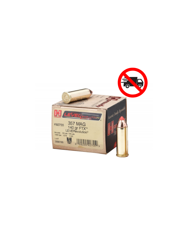 MUNITION HORNADY 357 MAG 140GR FTX X25
