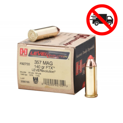 MUNITION HORNADY 357 MAG 140GR FTX X25 MUNITION HORNADY 357 MAG 140GR FTX X25