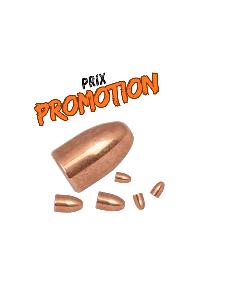 OGIVES CAMPRO FMJ cal.9mm Para 8,04g/124 grains Ø.355 RN-FCP  /1000  FMJ