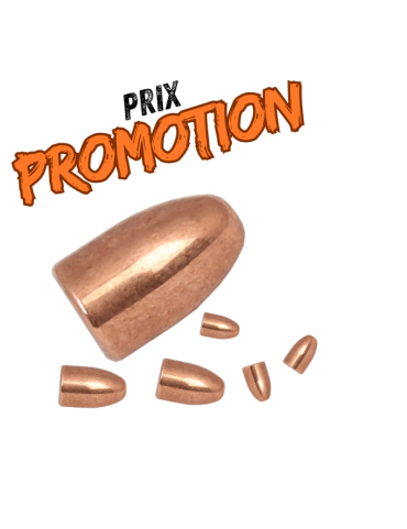 OGIVES CAMPRO FMJ cal.9mm Para 8,04g/124 grains Ø.355 RN-FCP  /1000  FMJ